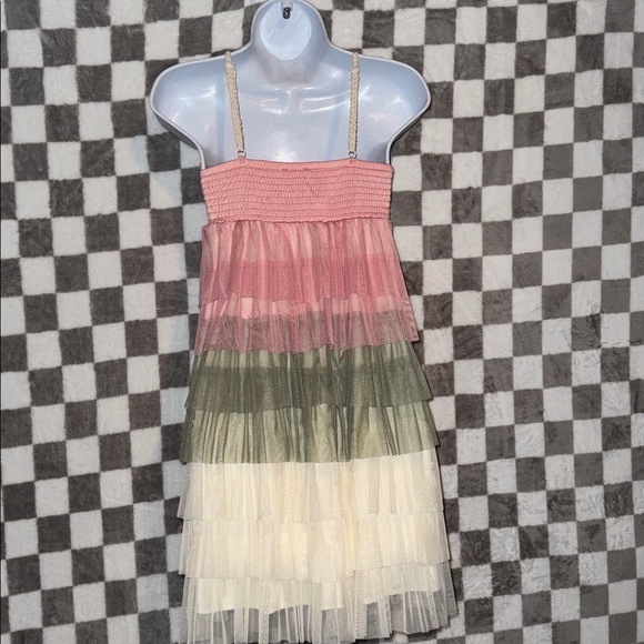 NWT J.Gee Women’s Boho Crochet & Tiered dress size SP/ Small Petite - Picture 7 of 9